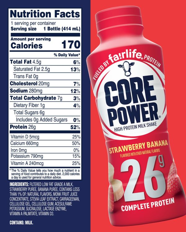 Strawberry Banana High Protein Milkshake - Image 4